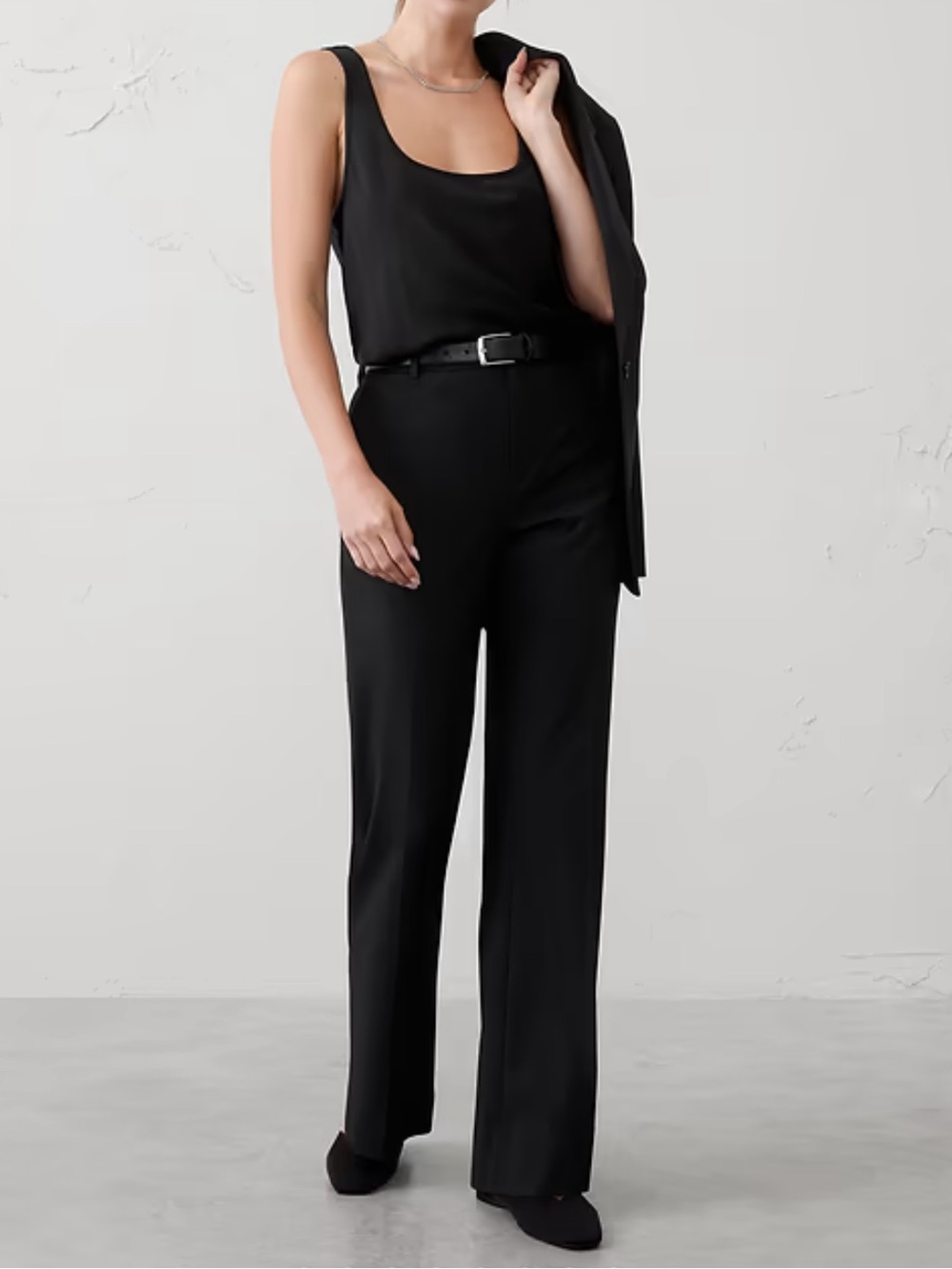 Banana Republic BOOTCUT HIGH-RISE 365 SCULPTED TROUSER SZ 10 BLACK